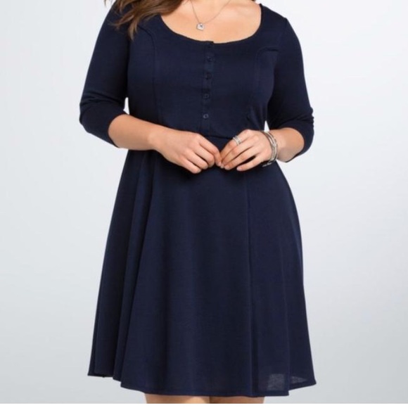 torrid Dresses & Skirts - Torrid Henley 3/4 Sleeve Dress